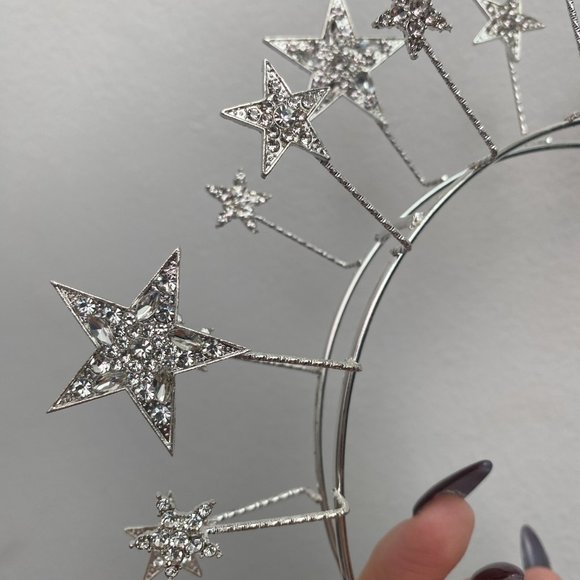 Star Crown, Star Halo, Star Headband, Festival Headpiece, halloween costume - Picture 4 of 6